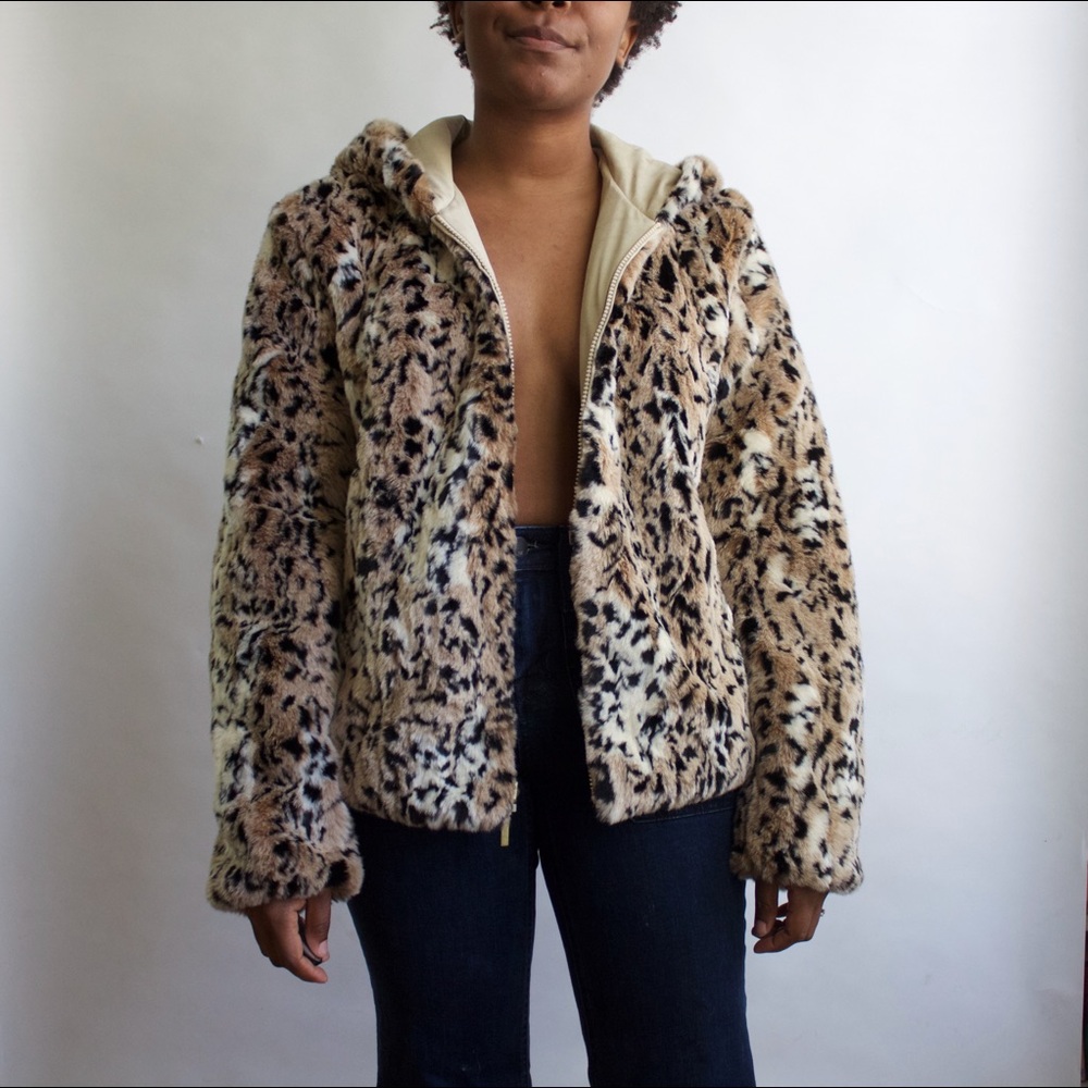 SOLD Faux Leopard Jacket